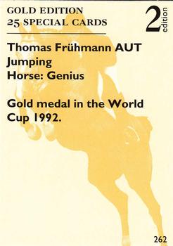 1995 Collect-A-Card Equestrian #262 Thomas Fruhmann / Genius Back